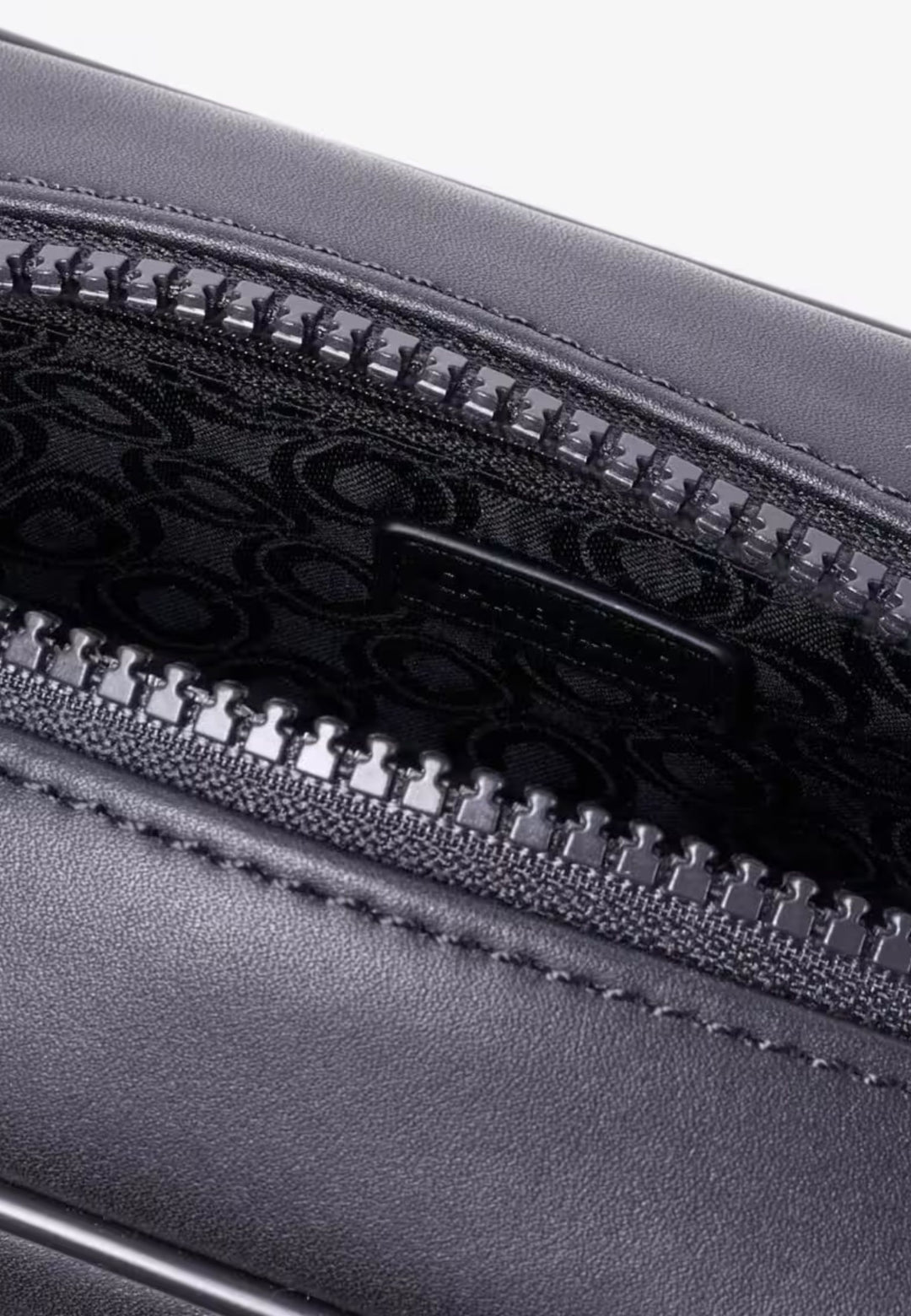 Chabrand mini messenger bag in logo-coated canvas with leather