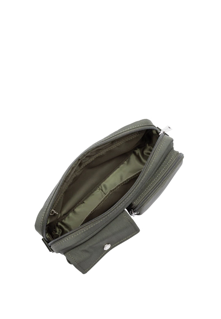 Lancaster Tõmblukuga õlakott Basic Pocket 510-91 Tume khaki