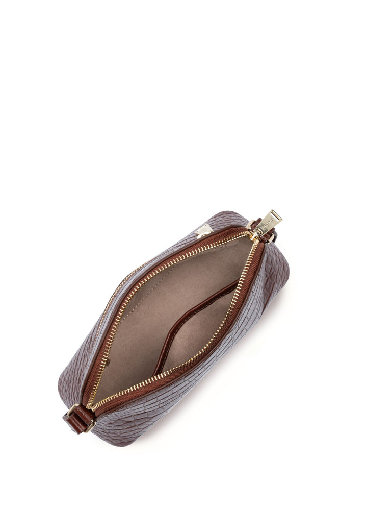 Lancaster Puolikuu Exo 524-113 Vetoketjullinen Laukku Kastanja