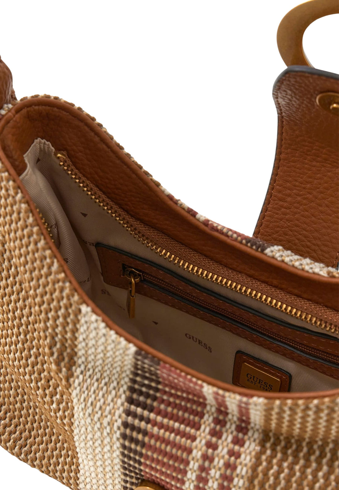 Guess Borsa a tracolla Camden Shoulder Bag Cognac Multi