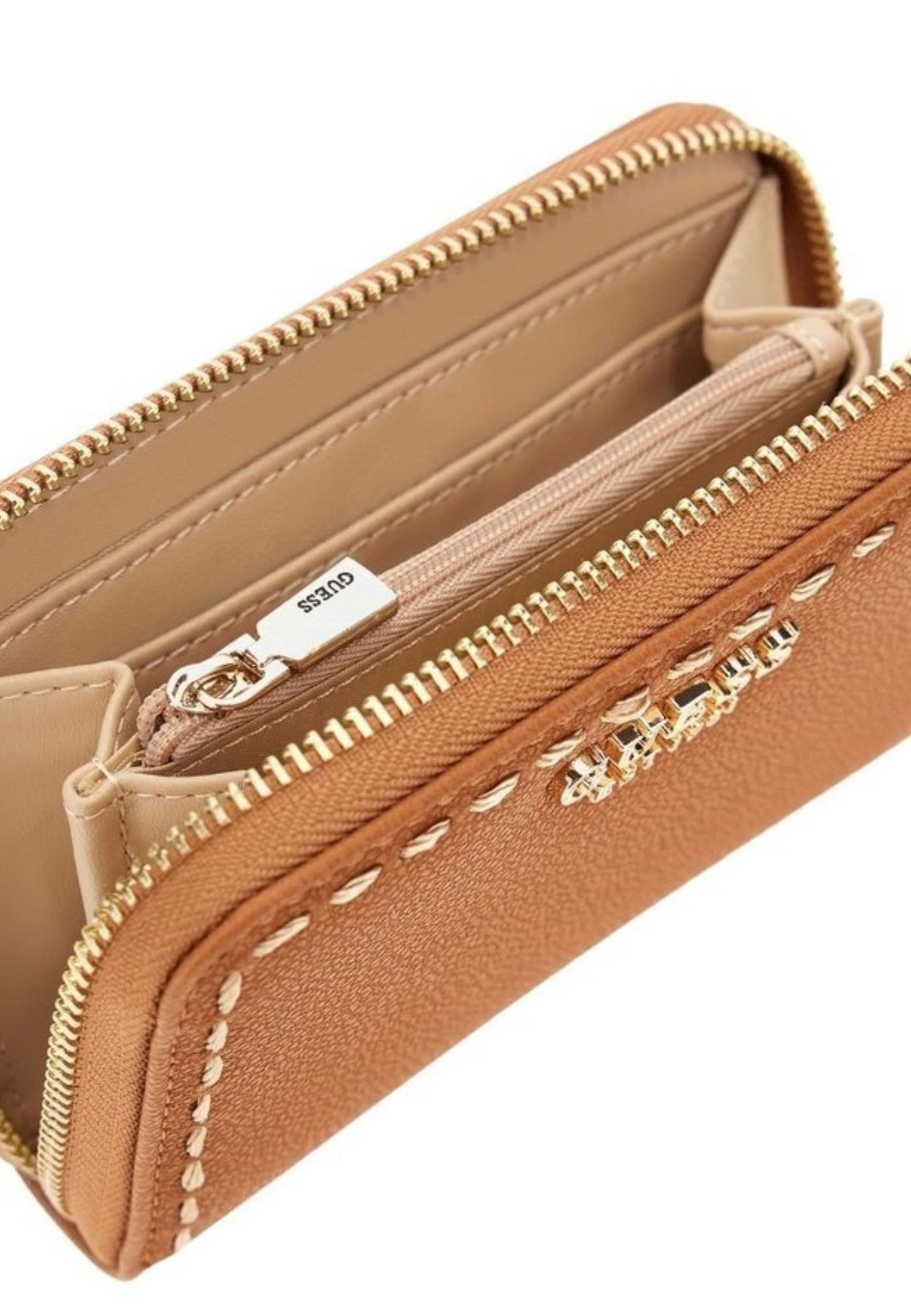 Guess Portefeuille Anadela Medium Zip BG963714 Karamel