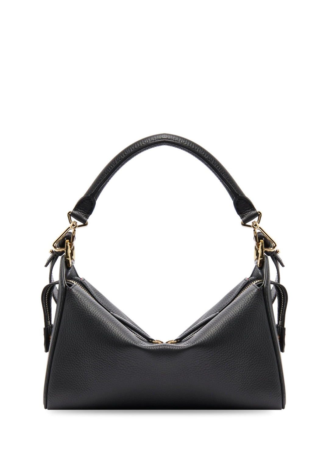 Lancel Louison Sac Hobo Zippé M Cuir Noir