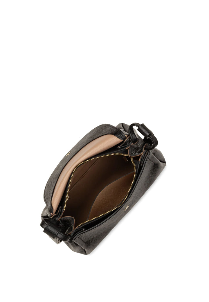 Lancaster Magnetkinnitusega klapiga õlakott S Akordion Double 470-87 Must - In - Nude