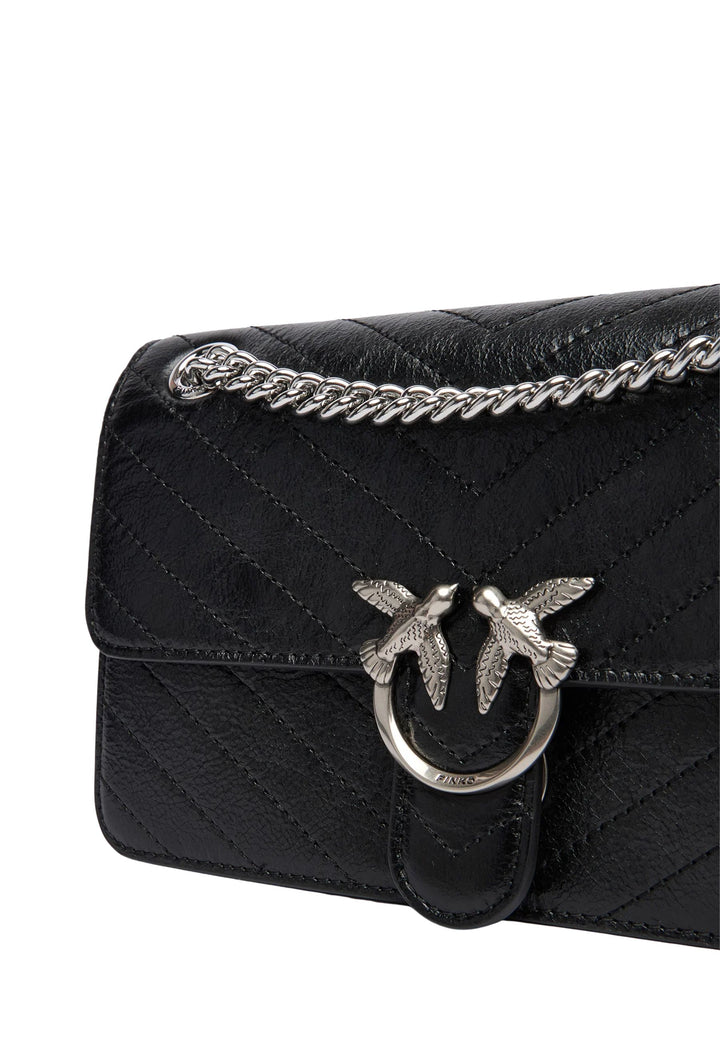 Pinko Mala Love One Light Mini Vitello Wr Preto A2JCZ99E