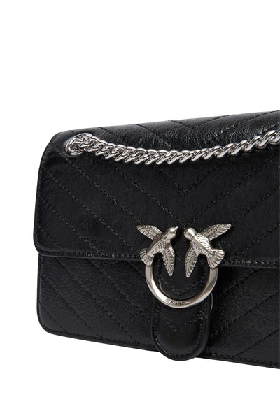 Pinko Taske Rabat Love One Light Mini Vitello Wr Sort A2JCZ99E
