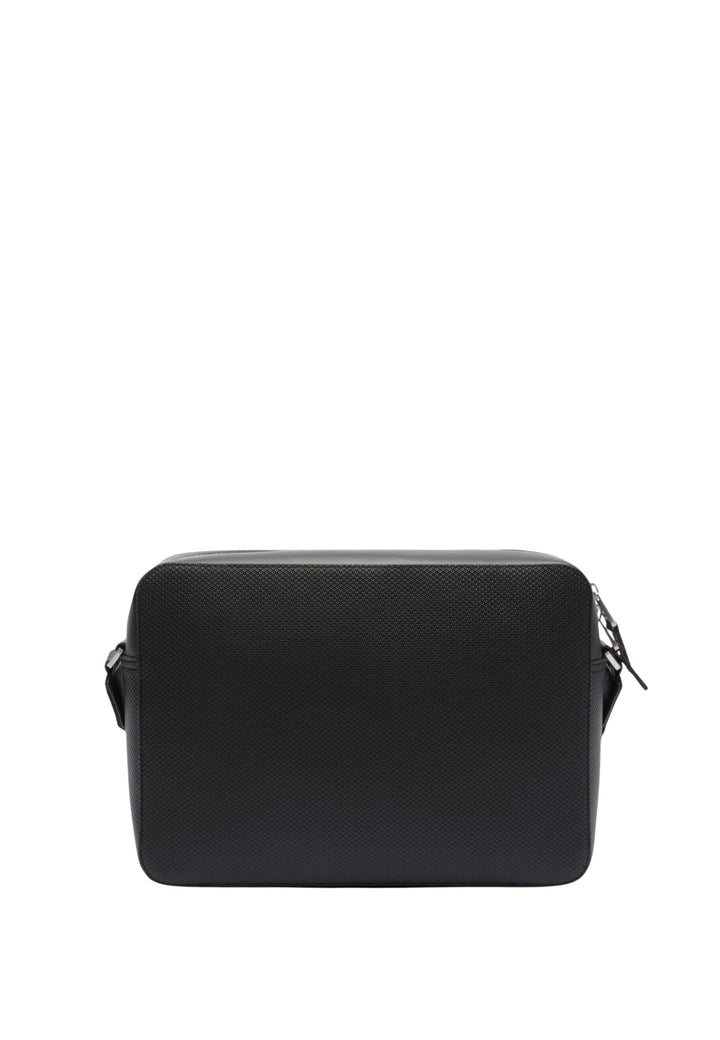 Lacoste Chantaco leather shoulder bag NH5060CE Black