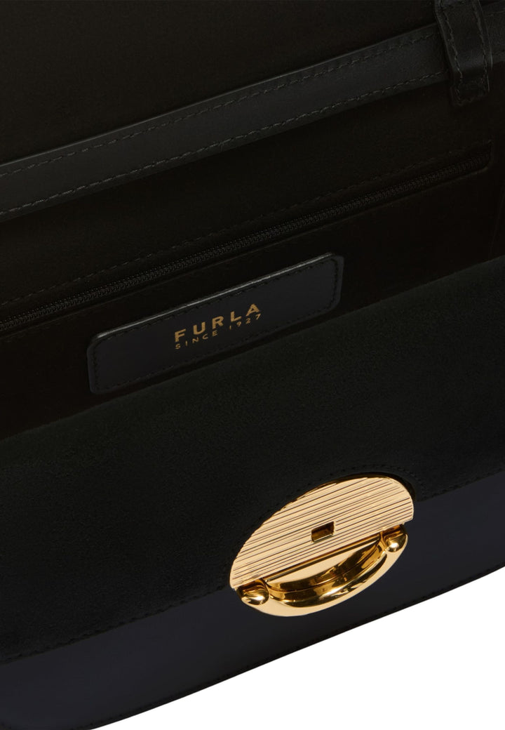 Furla Sfera Mini Crossbody Bag Black Leather