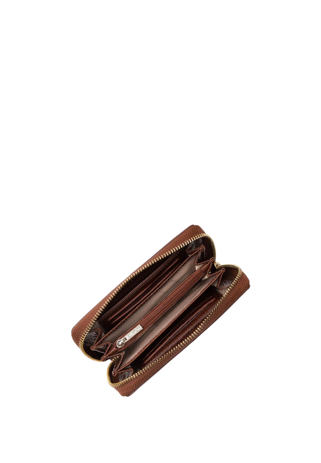 Lancaster zip-around wallet Exotic Croco 124-12 Chestnut