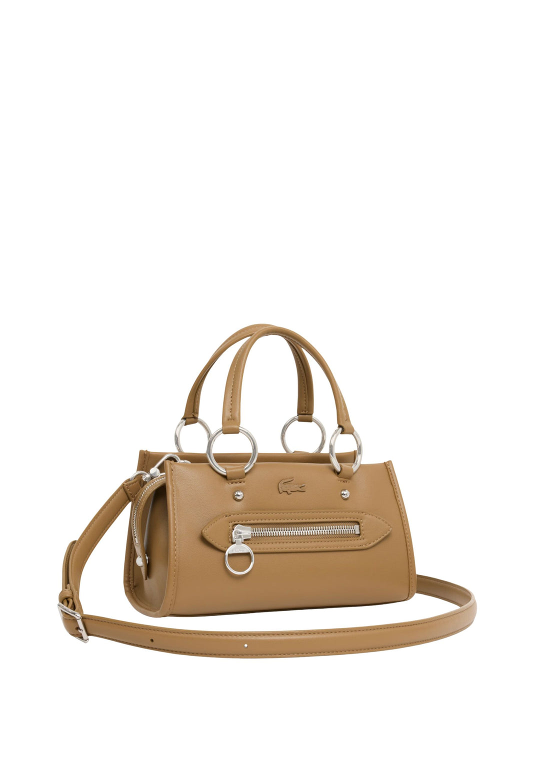 Lacoste Small Celys Handbag Brown Cookie
