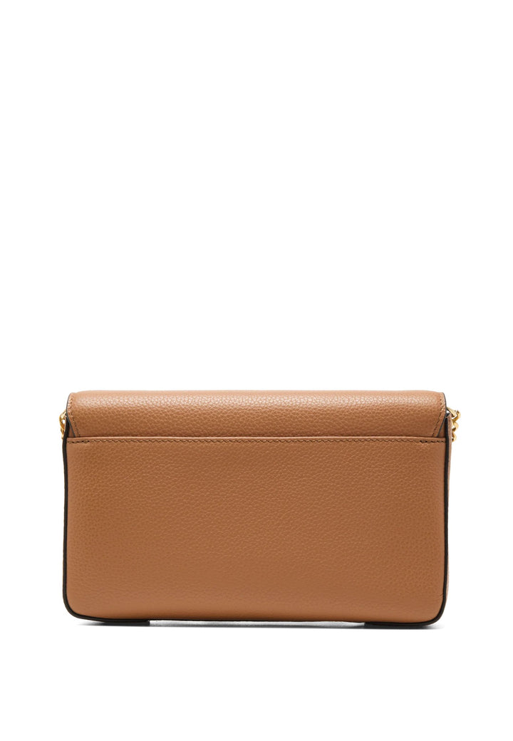 Lancel Enveloppe Pochette Chaîne Porte-Cartes Amovible Cuir Camel