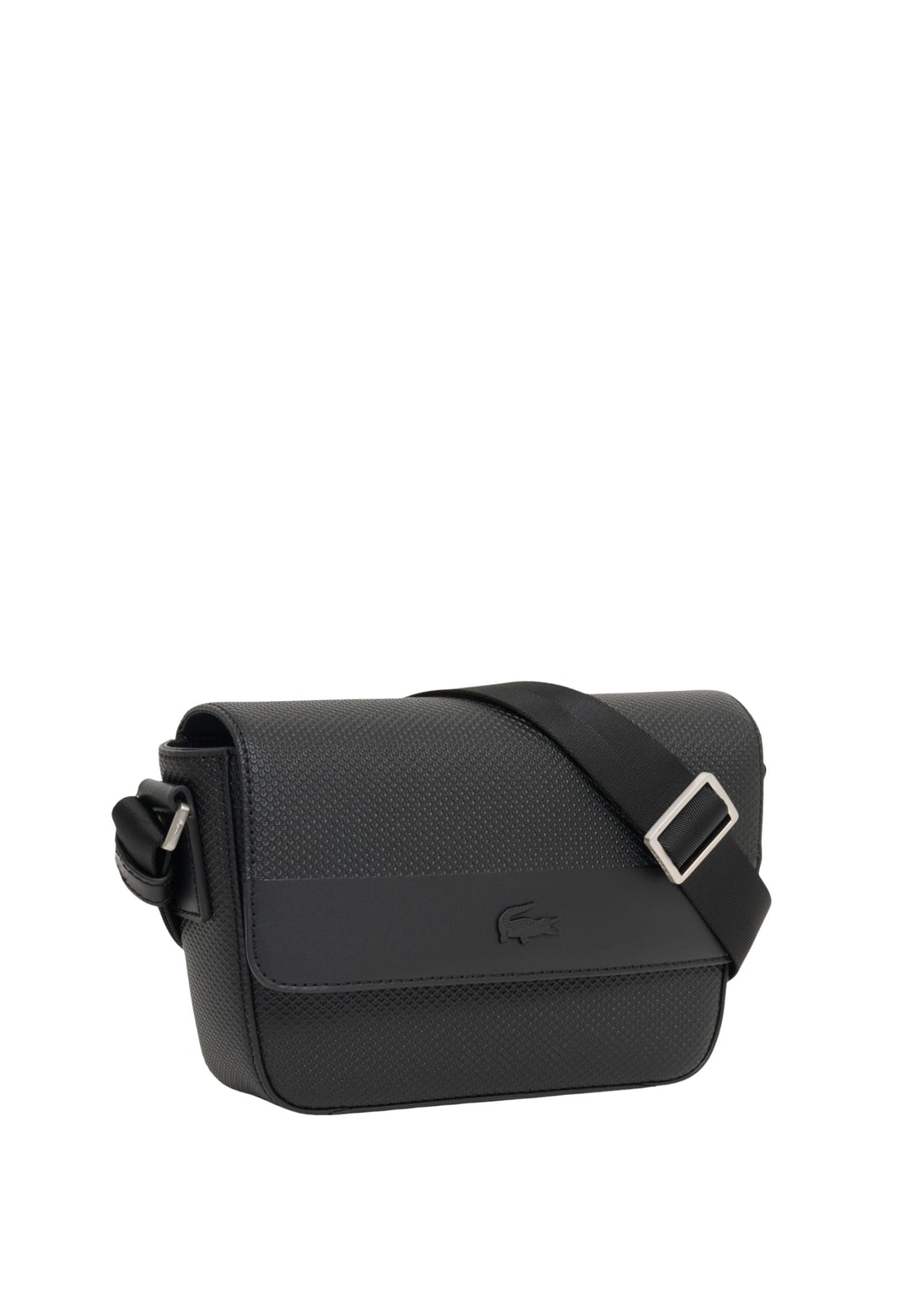 Lacoste Sacoche Mini Chantaco Cuir Noir