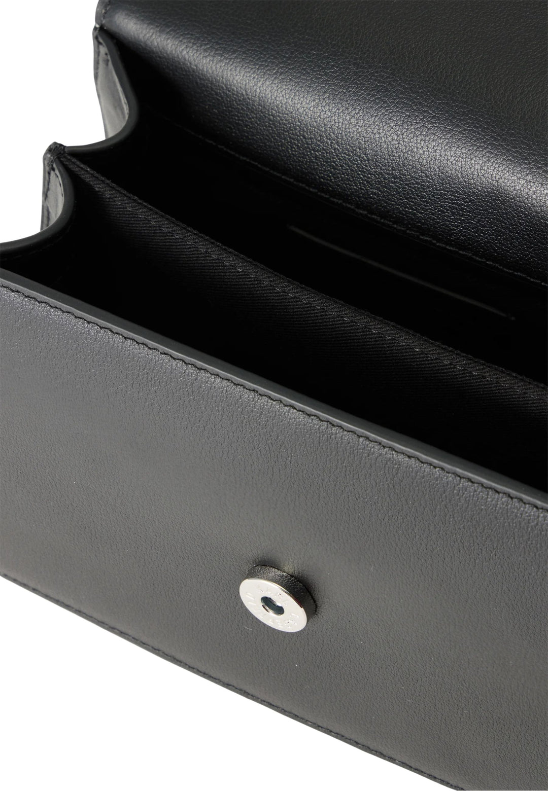 Karl Lagerfeld Sac Bandoulière Signature 2.0 Perles Cuir Noir & Blanc
