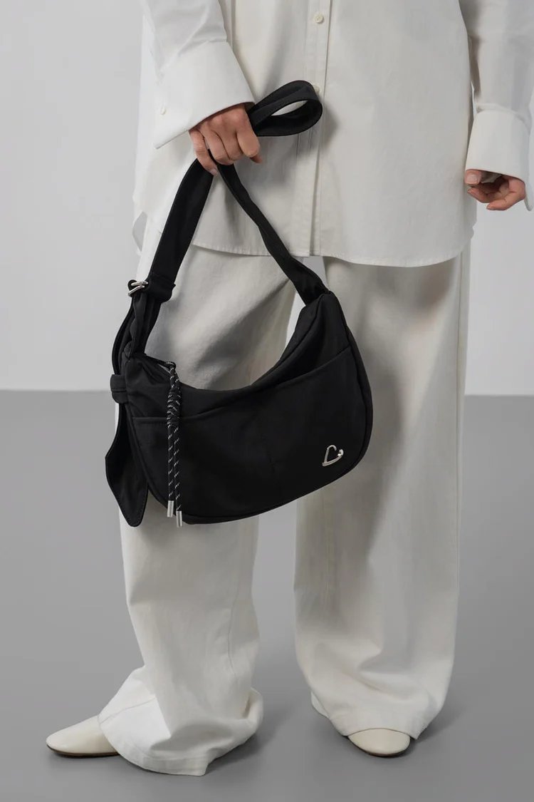 Lancaster Basic Love Messenger Bag Black