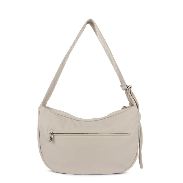 Lancaster Grand Sac Besace Basic Love Beige Fumé