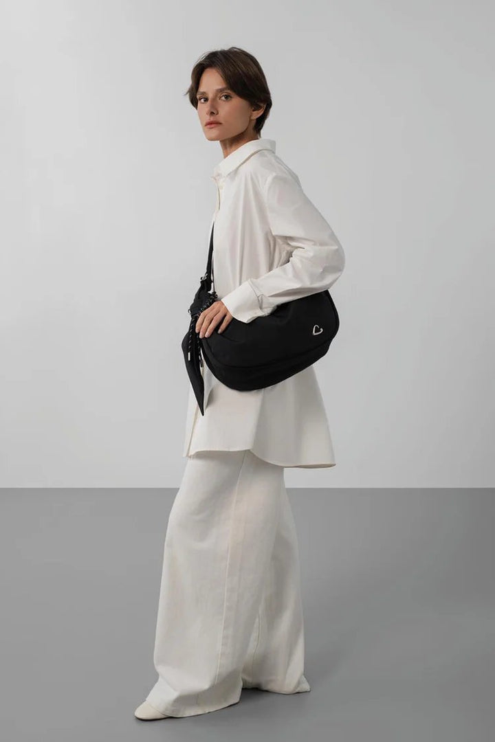 Lancaster Grand Sac Besace Basic Love fekete