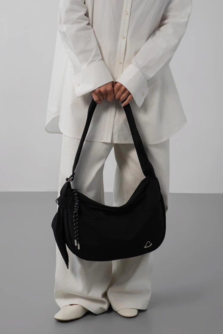Lancaster Grand Sac Besace Basic Love fekete