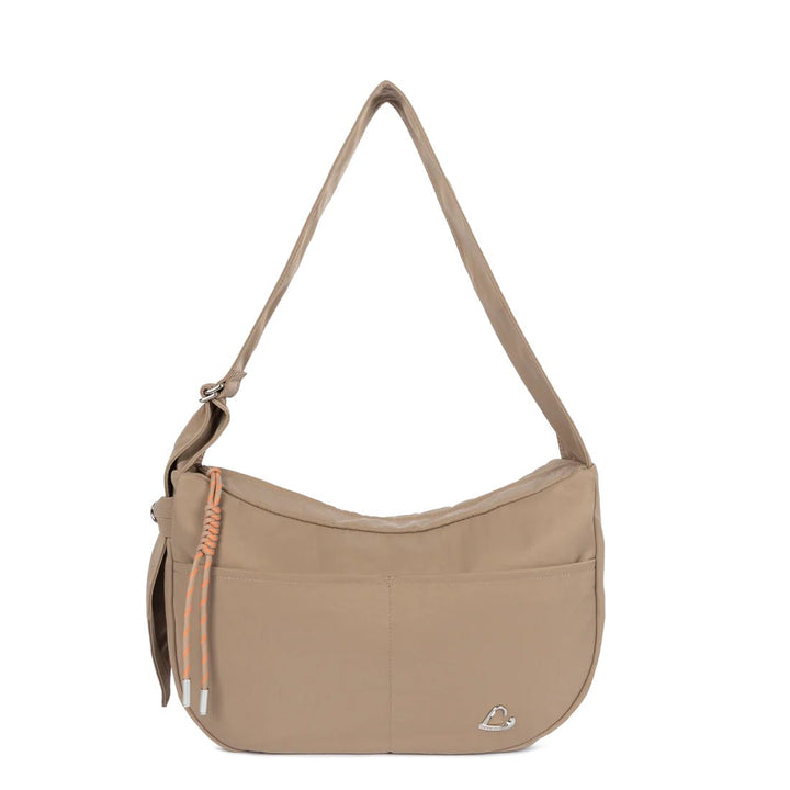 Lancaster Grand Sac Besace Basic Love Praline
