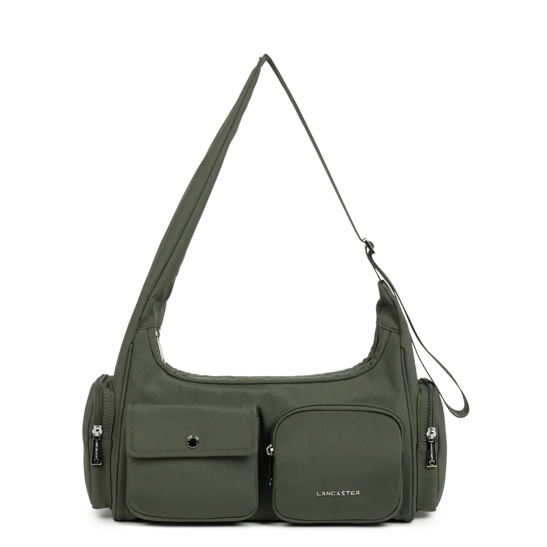 Lancaster Sac besace Zippé Basic Pocket 510-92 Kaki Foncé
