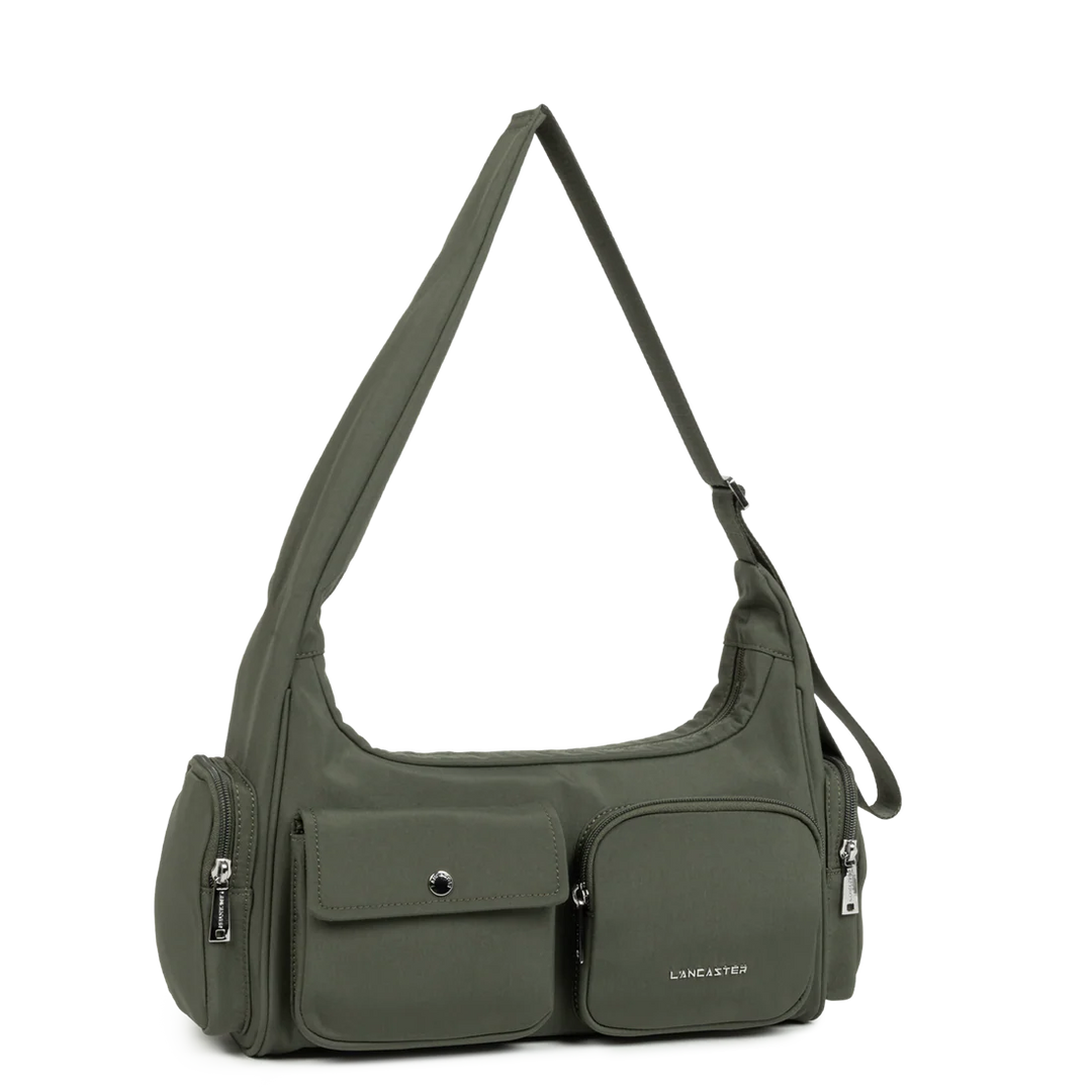 Lancaster Tõmblukuga õlakott Basic Pocket 510-92 tume khaki