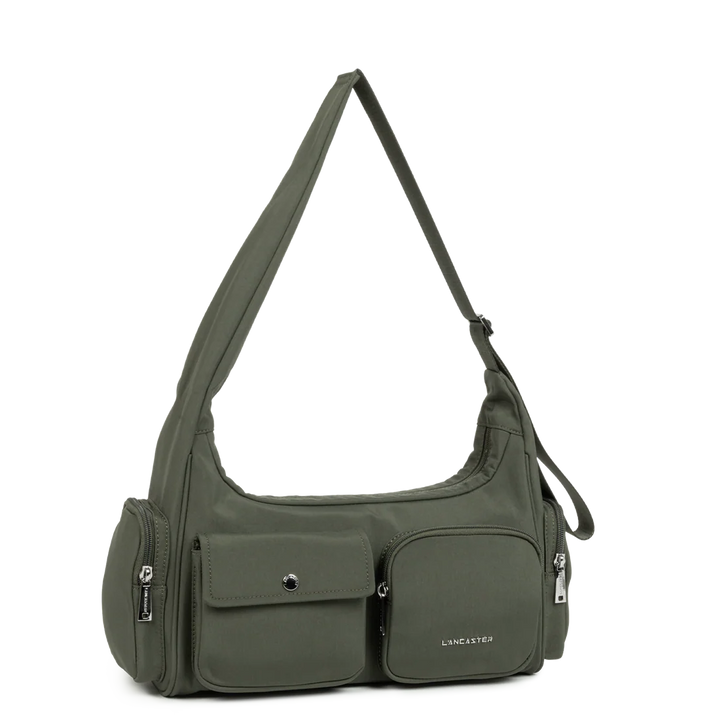 Lancaster Tõmblukuga õlakott Basic Pocket 510-92 tume khaki