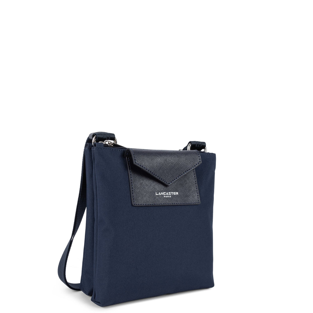 Lancaster Double pochette Zippé Smart KBA 516-38 Bleu Foncé