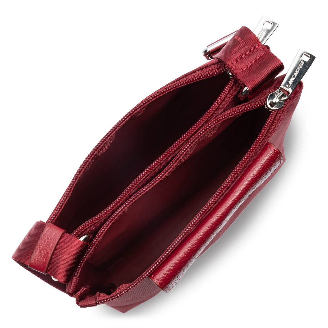Lancaster Double pochette Zippé Smart KBA 516-38 Carmin