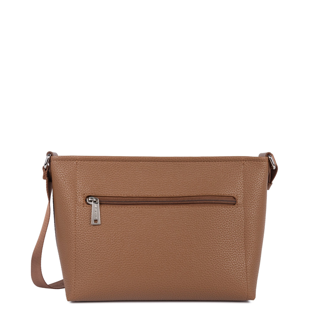 Lancaster Sac trotteur Zippé Maya Double KBA 517-105 Moka