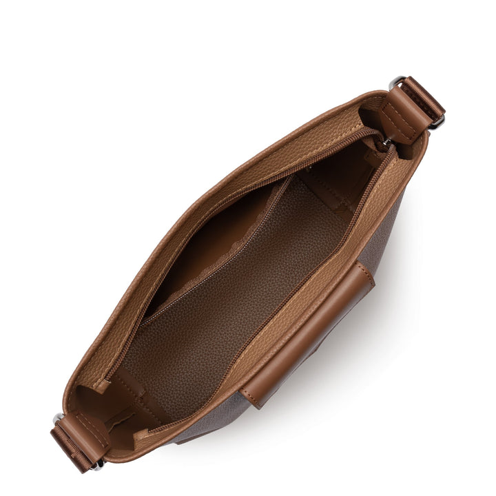 Lancaster Trotter Bag Zipped Maya Double KBA 517-105 Moka