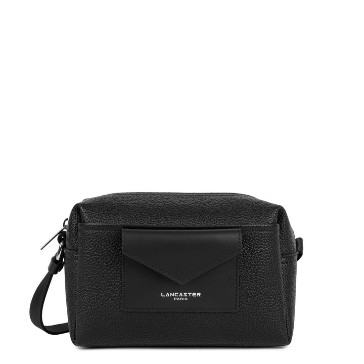 Lancaster Trotteur Zippered Bag Maya Double KBA 517-106 Black