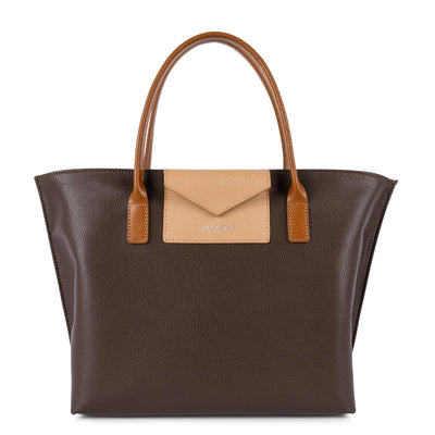 Sac à main Zippée M Maya Lancaster 517-18 Marron - Naturel - Camel