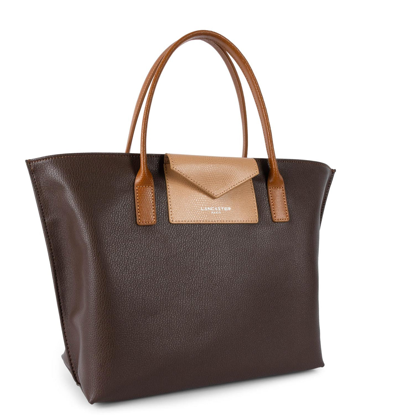 Sac à main Zippée M Maya Lancaster 517-18 Marron - Naturel - Camel