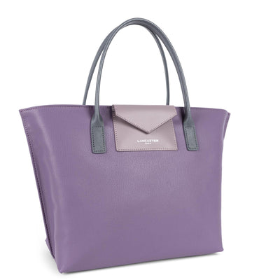 Sac à main Zippée M Maya Lancaster 517-18 Mauve foncé - Mauve - Gris