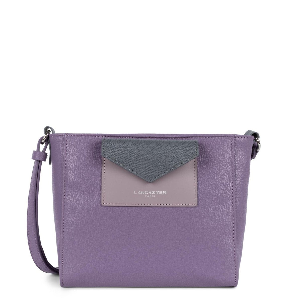 Sac trotteur Zippée Maya Lancaster 517-24 Mauve foncé - Mauve - Gris