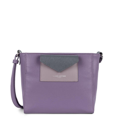 Sac trotteur Zippée Maya Lancaster 517-24 Mauve foncé - Mauve - Gris