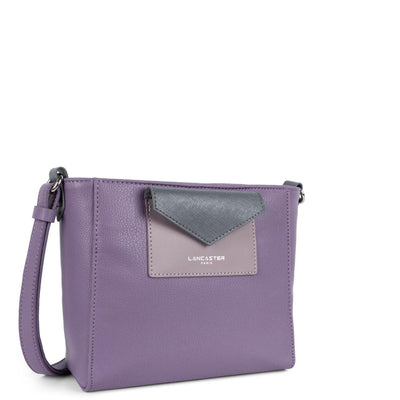 Sac trotteur Zippée Maya Lancaster 517-24 Mauve foncé - Mauve - Gris