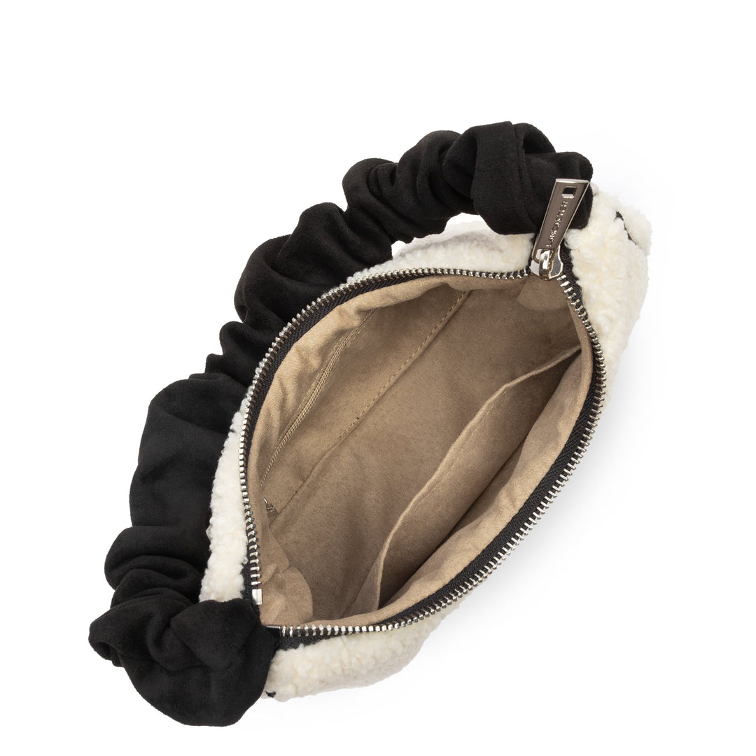 Lancaster Sac trotteur Zippé Polaire Chouchou 518-003 Noir