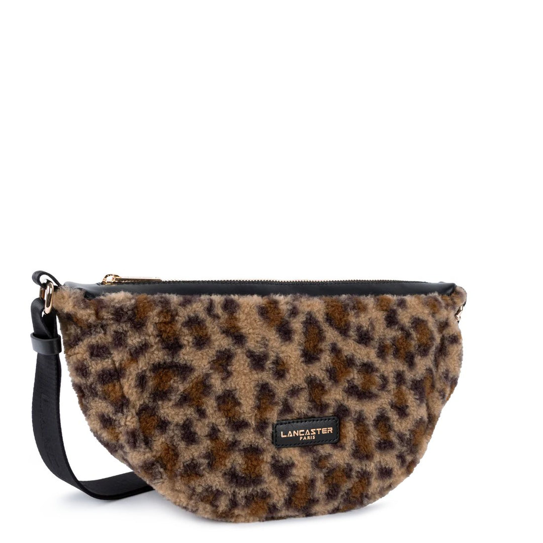 Lancaster Sac banane Zippé Moumoute 518-054 Noir - Léopard