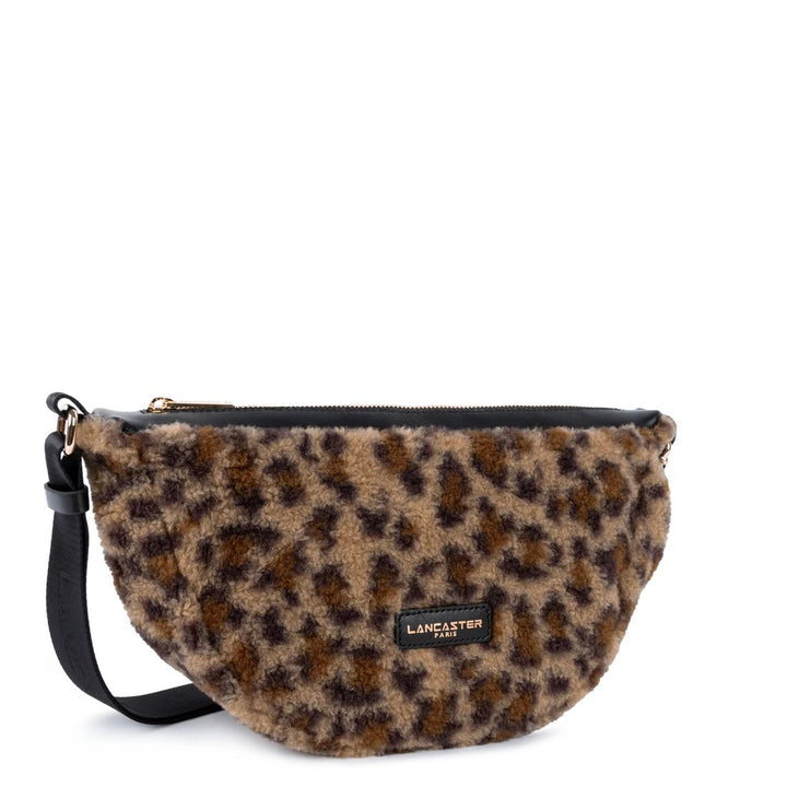 Lancaster Sac banane Zippé Moumoute 518-054 Noir - Léopard