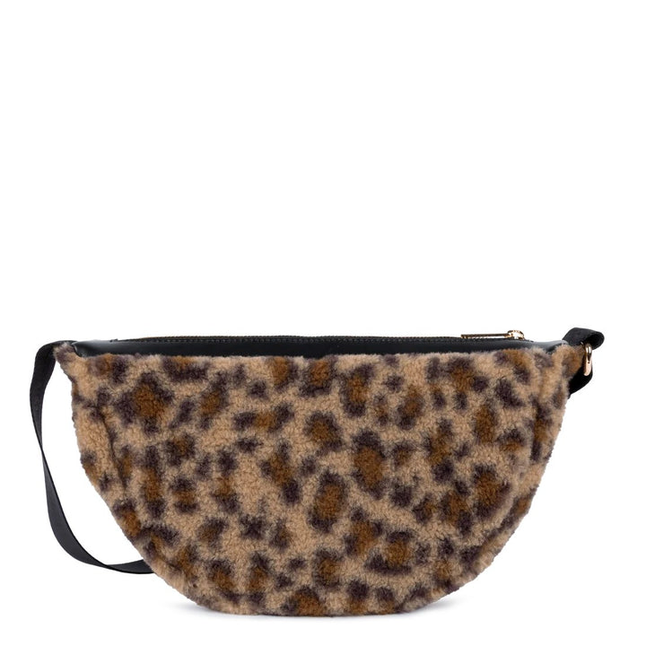 Lancaster Sac banane Zippé Moumoute 518-054 Noir - Léopard