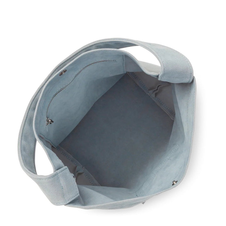 Lancaster Sac seau Avec Pression Mini Suédine KBA 518-060 Bleu Fumé