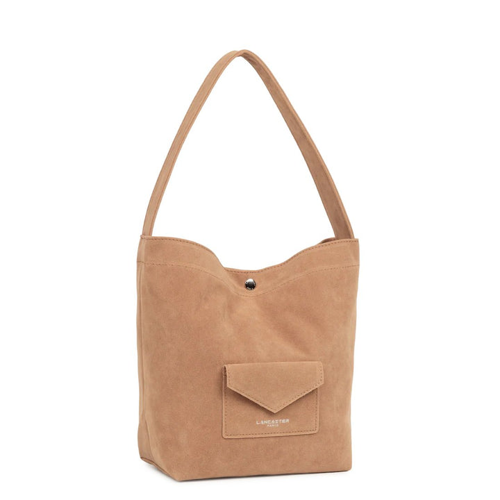 Lancaster Sac seau Avec Pression Mini Suédine KBA 518-060 Moka