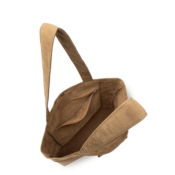 Lancaster Sac cabas épaule Suédine KBA 518-061 Camel