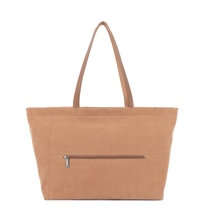 Lancaster Sac cabas épaule Zippé L Suédine KBA 518-063 Moka