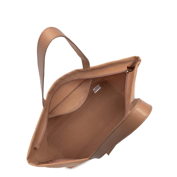 Lancaster Sac cabas épaule Zippé L Suédine KBA 518-063 Moka