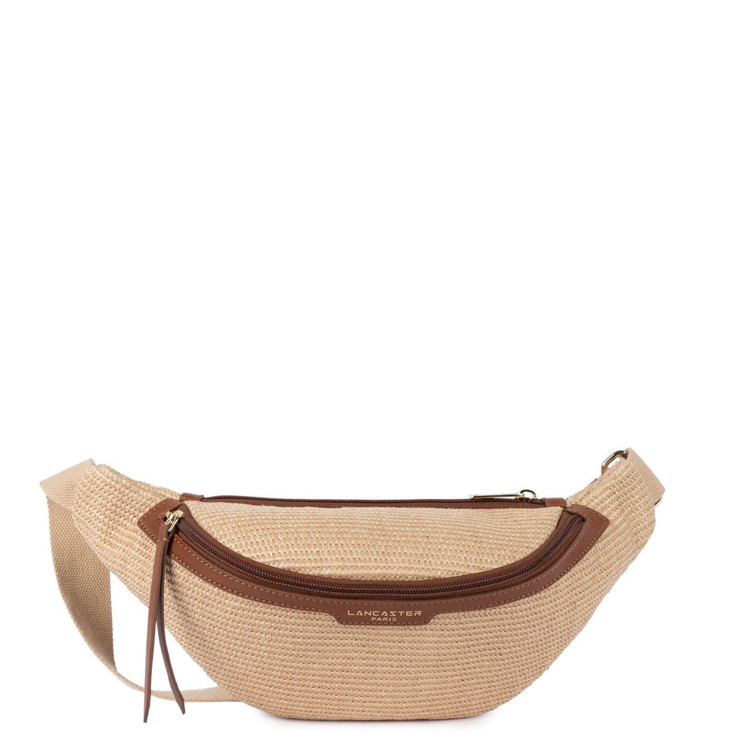 Lancaster Mini Osier Leather Belt Bag Cognac