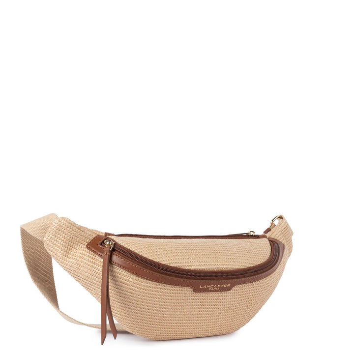 Lancaster Mini Osier Leather Belt Bag Cognac