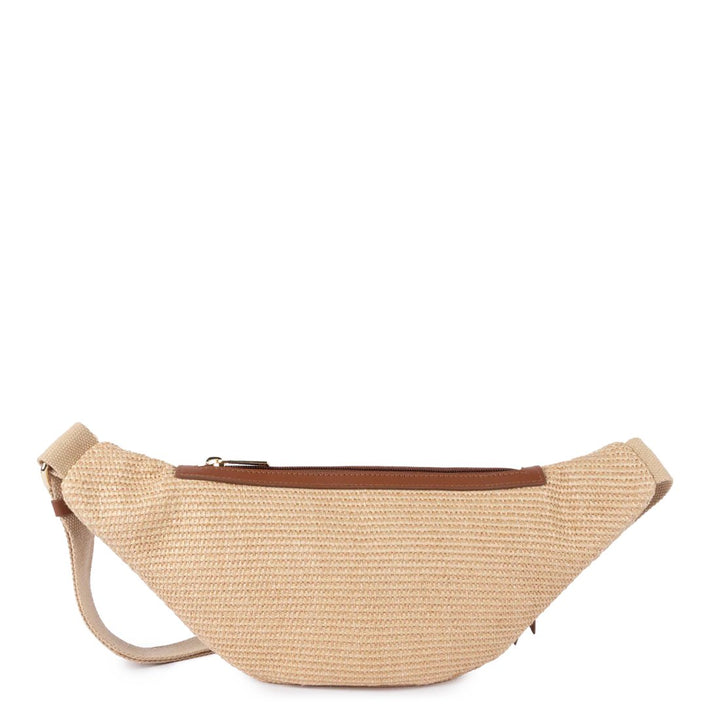 Lancaster Mini Osier Leather Belt Bag Cognac
