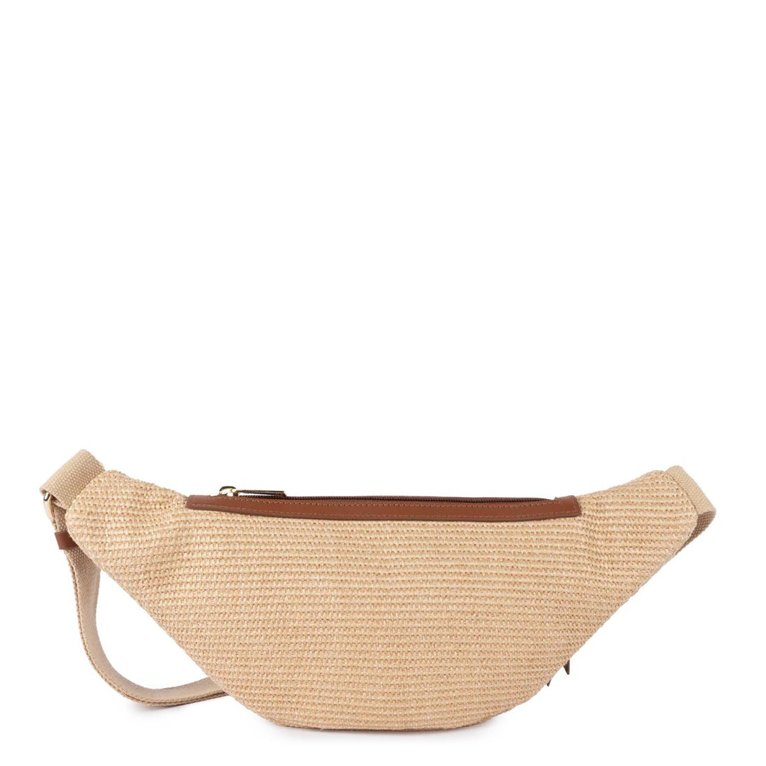 Lancaster Mini Osier Leather Belt Bag Cognac