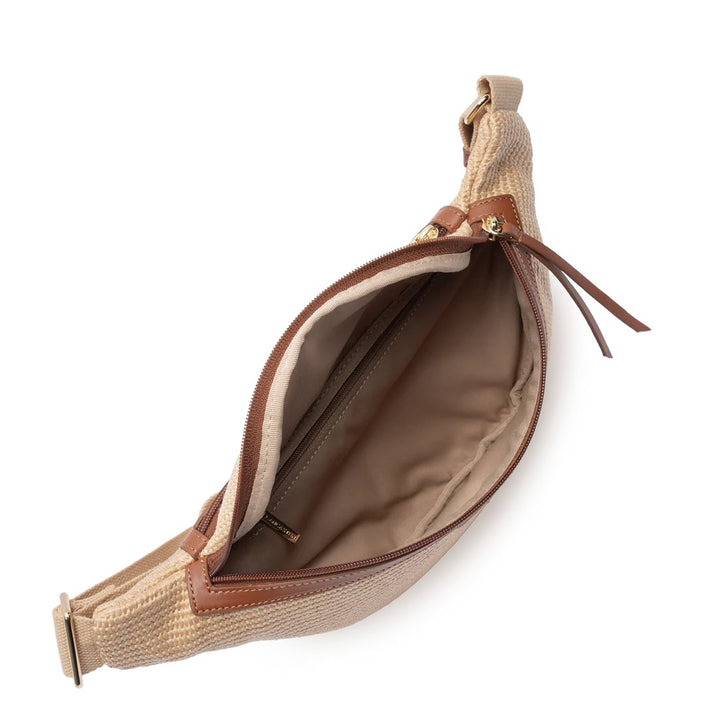 Lancaster Mini Osier Leather Belt Bag Cognac
