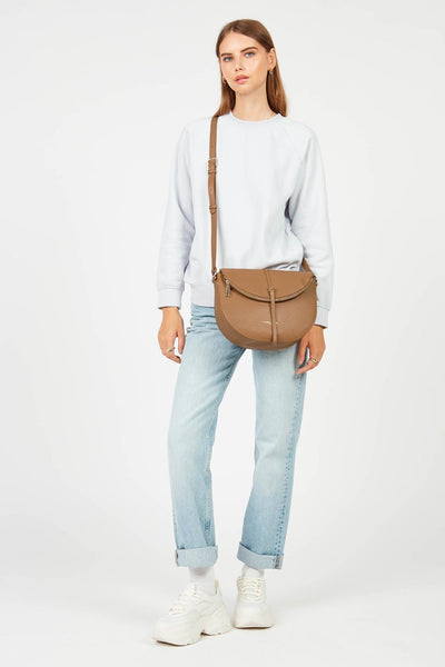 Sac besace A rabat aimanté Dune Lancaster 529-31 Camel